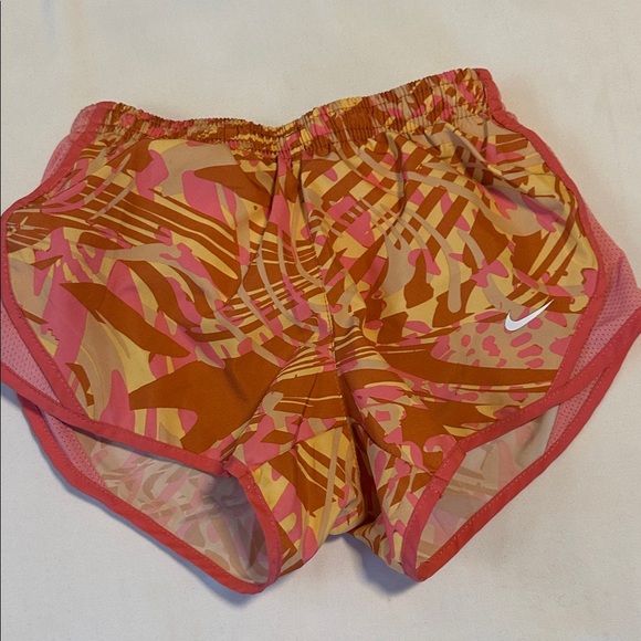 Nike Dri Fit Pink and Orange Athletic Shorts - Picture 1 of 5